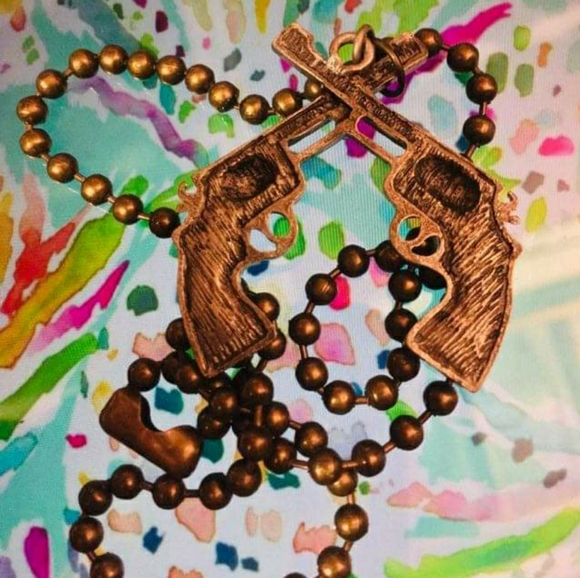 Boho Old gold finished 2 guns metal - Picture 2 of 2